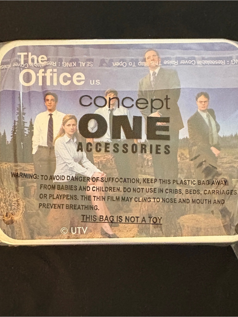 Concept One The Office Dunder Mifflin Bifold Wallet Tin Blue New - Picture 9 of 10